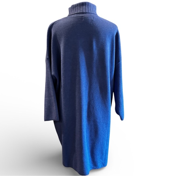Tuckernuck Pomander Place Vivianne Turtleneck Dress in Blue,XL,Everyday Throw On - Picture 6 of 14